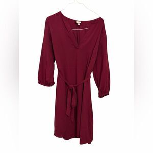 A New Day Red V-Neck Wrap Dress – Size XL